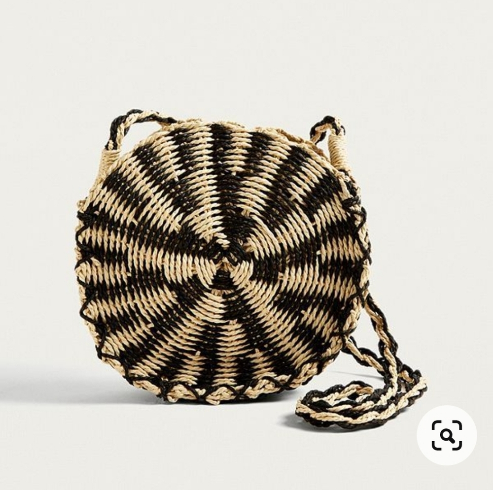 COPY - Boho round woven rattan rafia crossbody wicker Handbag